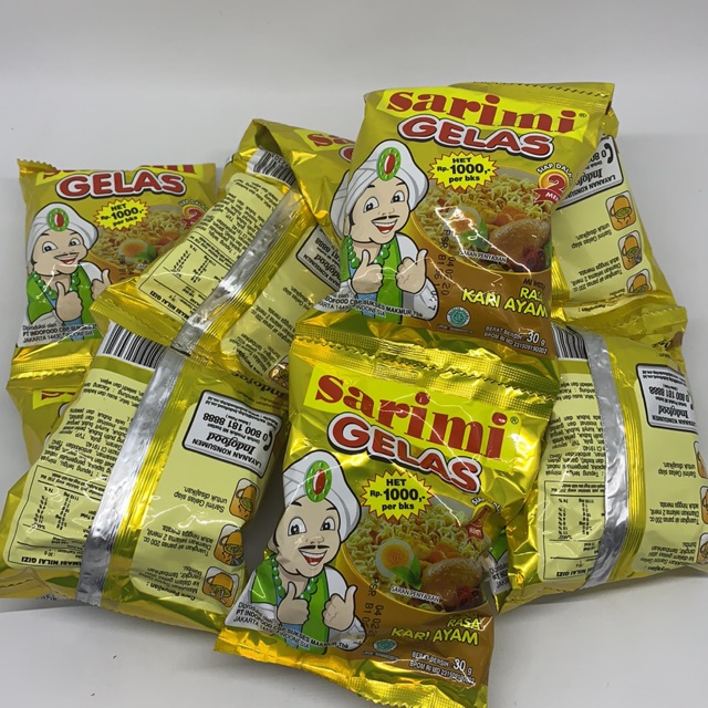 Jual Sarimi Gelas Renceng Kari Ayam Soto Ayam 10x30gr Sachet Shopee