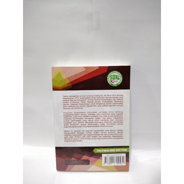 BUKU SDKI ( STANDAR DIAGNOSIS KEPERAWATAN INDONESIA ) CETAKAN 3 REVISI