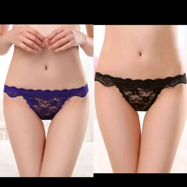Ready Stock Lace Panty Brief Gstring Thong Pakaian Celana