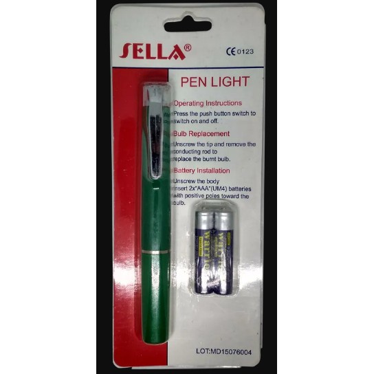 Penlight Medis LED Kesehatan Sella Pen Light Diagnostic Senter Pena Pulpen Sinar Cahaya Putih