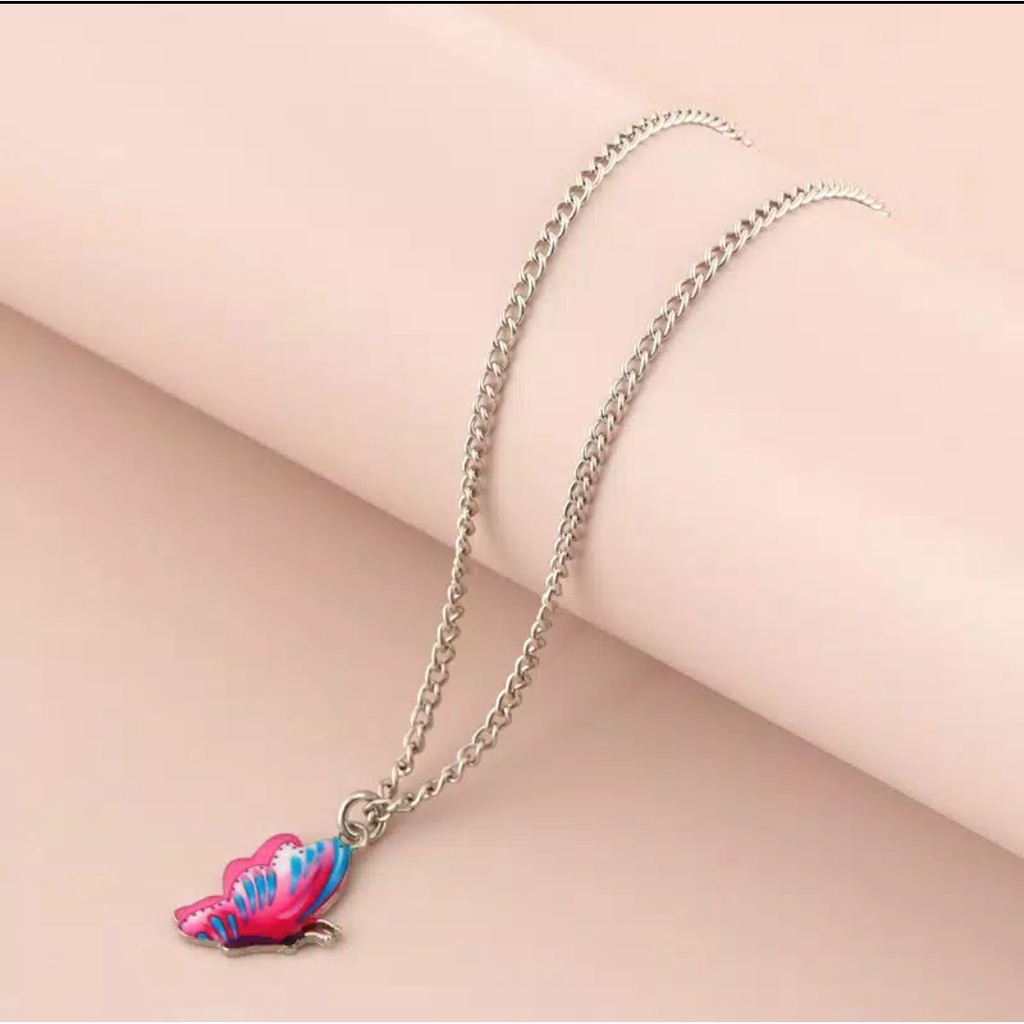 kalung wanita motif kupukupu 527