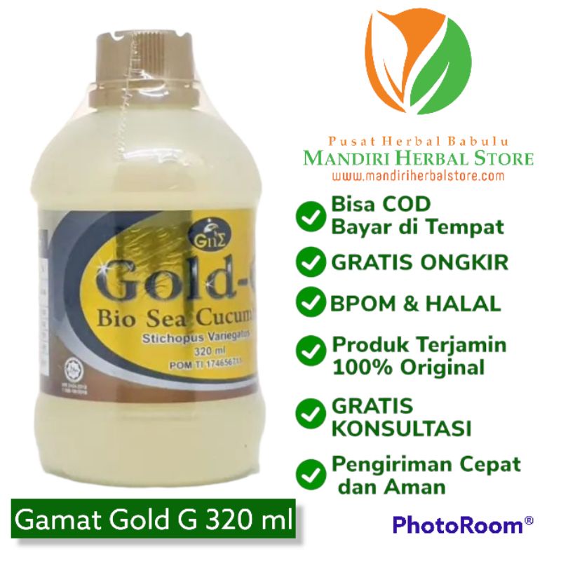 Jelly Gamat Gold G Original 320ml , JELLY GAMAT GOLD G Original
