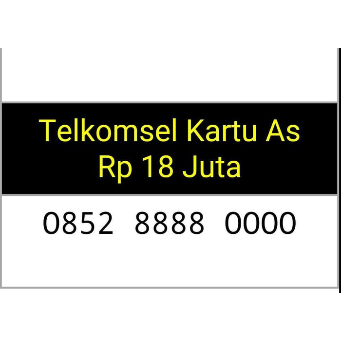 nomor cantik,telkomsel as(0852 8888 0000)double quartet,terupdate