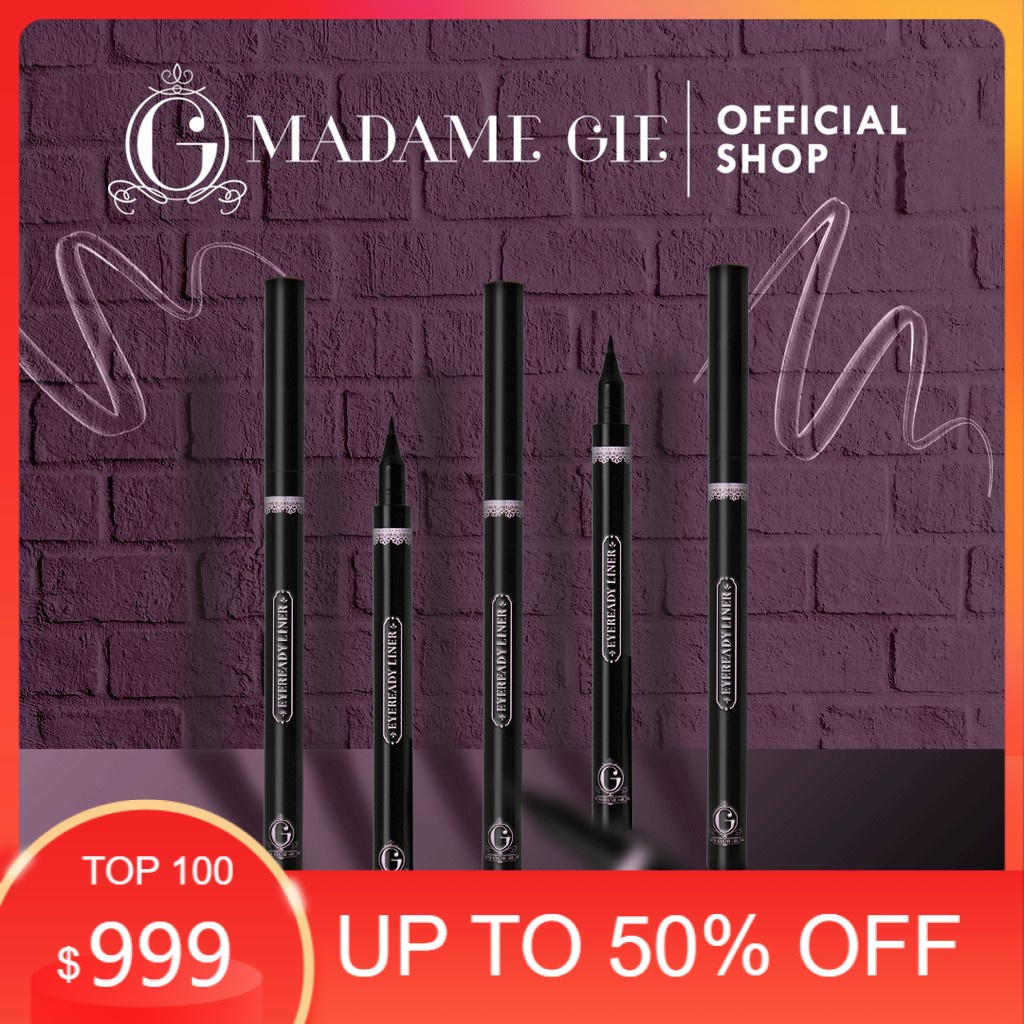 Madame Gie Eyeready Liner - MakeUp Eyeliner Pen Black Waterproof