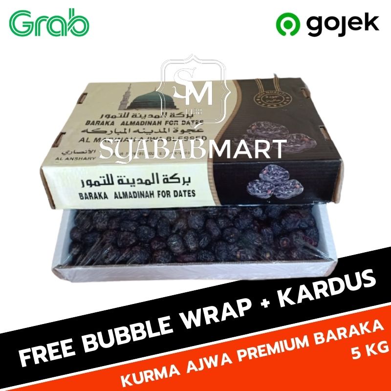[ COD ] Kurma Ajwa Premium Baraka 5 Kg Al Madinah For dates | Kurma Ajwa | Kurma Ajwa Nabi