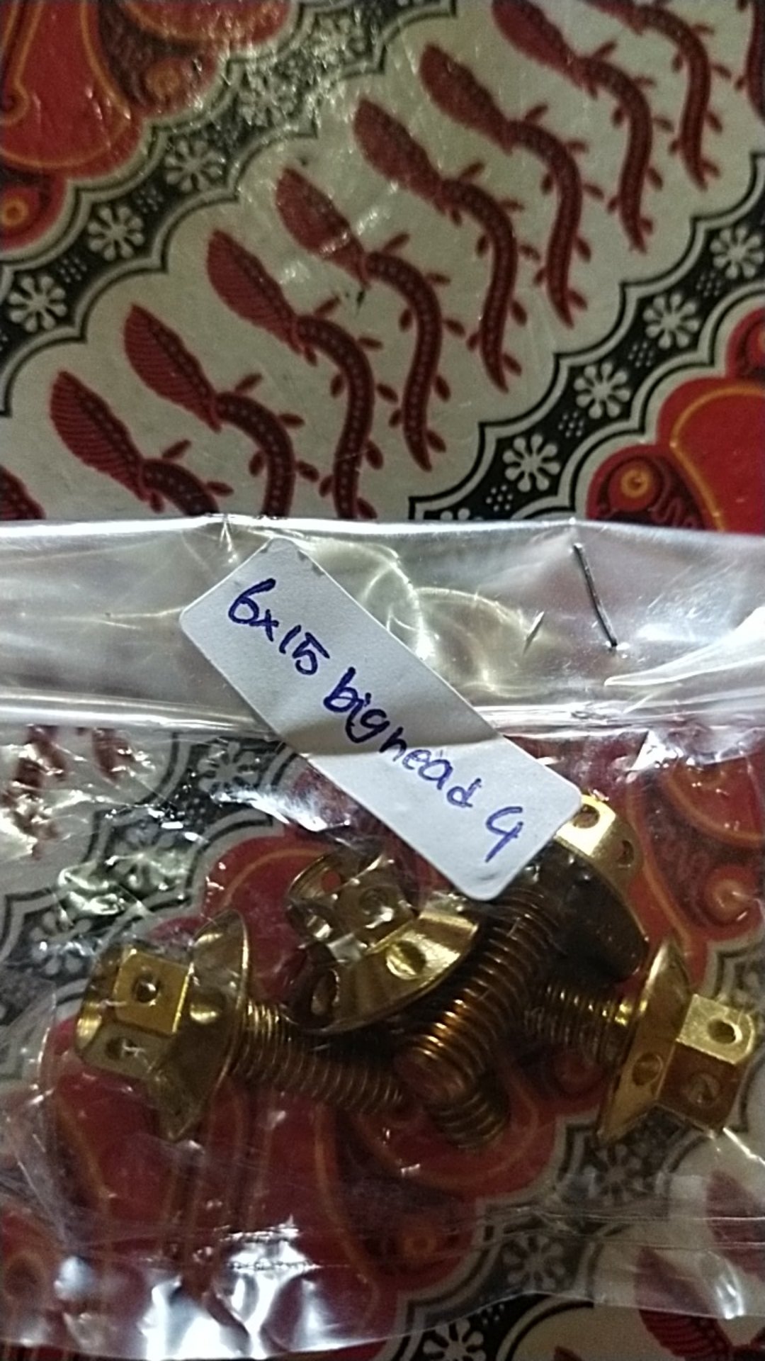 Harga Satuan Baut Probolt Big Head M6 X 15 Drat 10 Pjg 1,5cm Baut Tameng Baut Huger Plat Nomor Motor