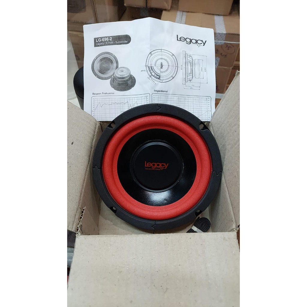 (NON COD) Speaker Subwoofer Legacy 6inch 6&quot; 696 696-2 Double Coil