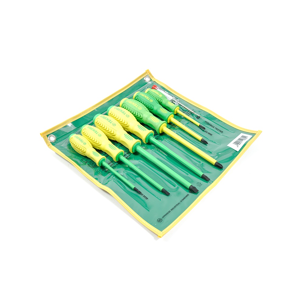 TEKIRO SET OBENG LISTRIK 7 PCS / OBENG SET LISTRIK