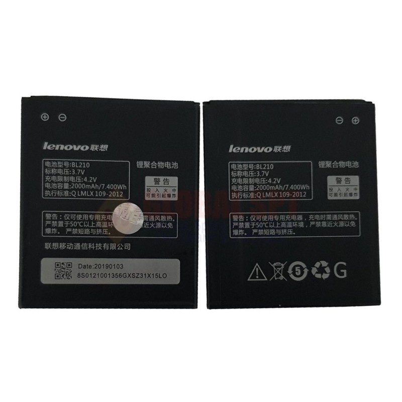 Batre Battery lenovo 3 type a880 bl 219 /s820 bl 210 /s560 bl 169 Original 99% Batre Lenovo Battery