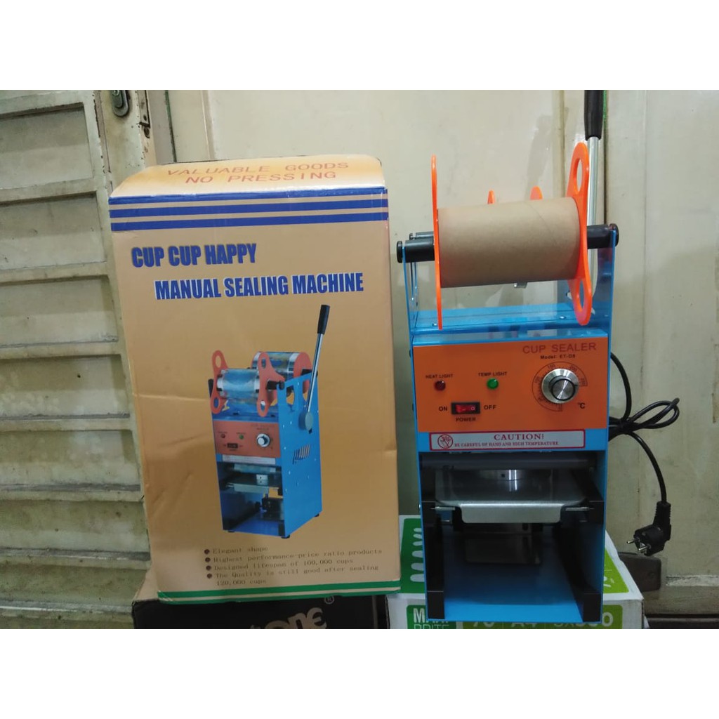 MESIN PRES TUTUP GELAS JUS POP ICE/MESIN SEALING TUTUP CUP MANUAL/CUP SEALER/