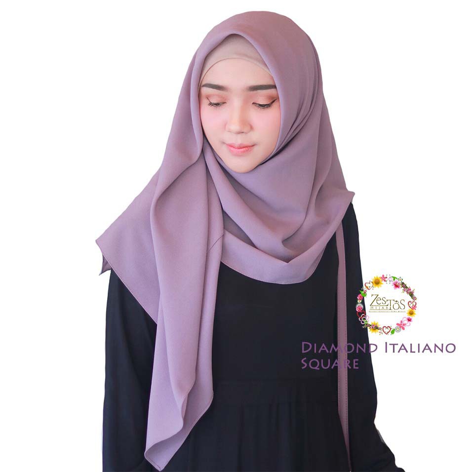 JILBAB SEGI EMPAT DIAMOND 110 X 110 JILBAB SEGI EMPAT POLOS