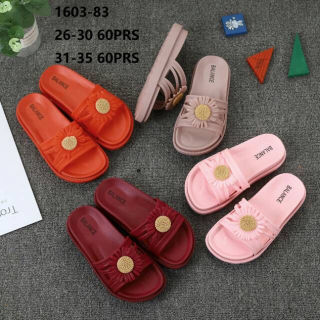 Sandal Selop Kokop Bunga Anak SUNFLOWER