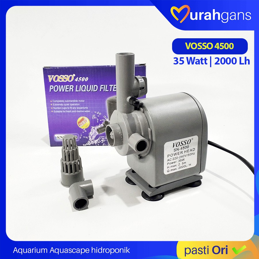 Pompa Air Aquarium VOSSO SN 4500 Kuat dan Berkualitas