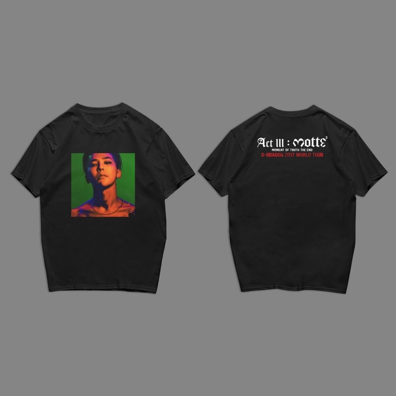 Kaos Tshirt Unofficial GD G-Dragon Bigbang Motte Concert Oversized