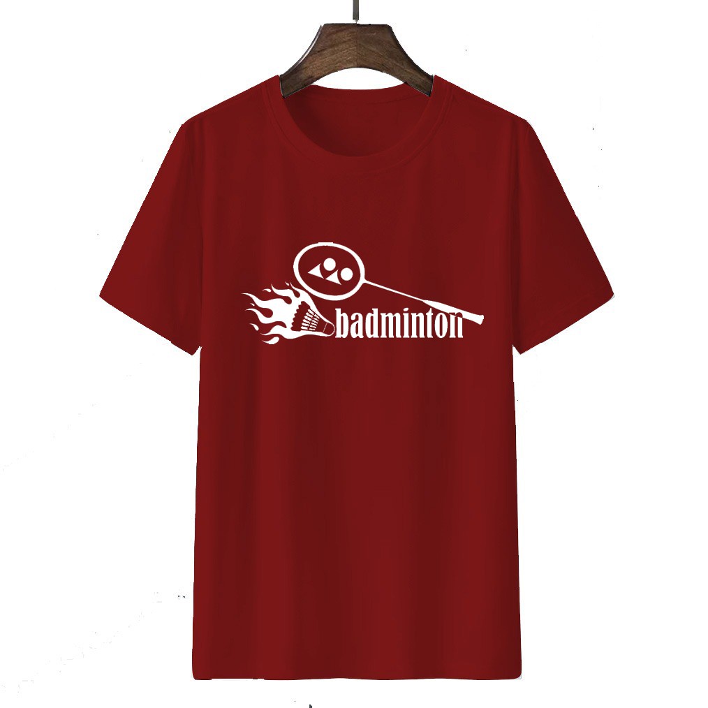 Tshirt Baju Kaos Distro Badminton  / Kaos Distro Pria Wanita