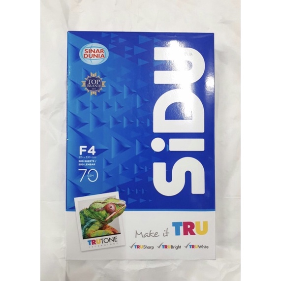 

Kertas HVS sidu F-4 70 gsm ( 1 pack )