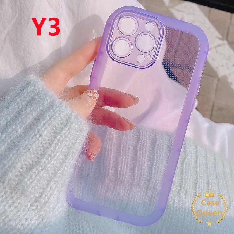 Soft Case TPU Transparan Warna Permen Fluorescent Cover IPhone 11 XR 12 13 11 Pro Max X XS Max