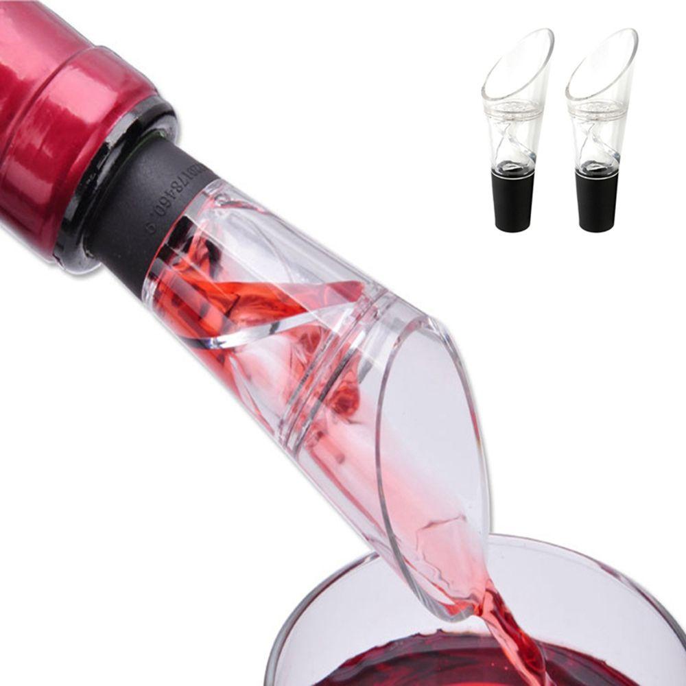 [Elegan] Quick Decanter 2pcs Botol Anggur Merah Aerating Spout Top Stopper