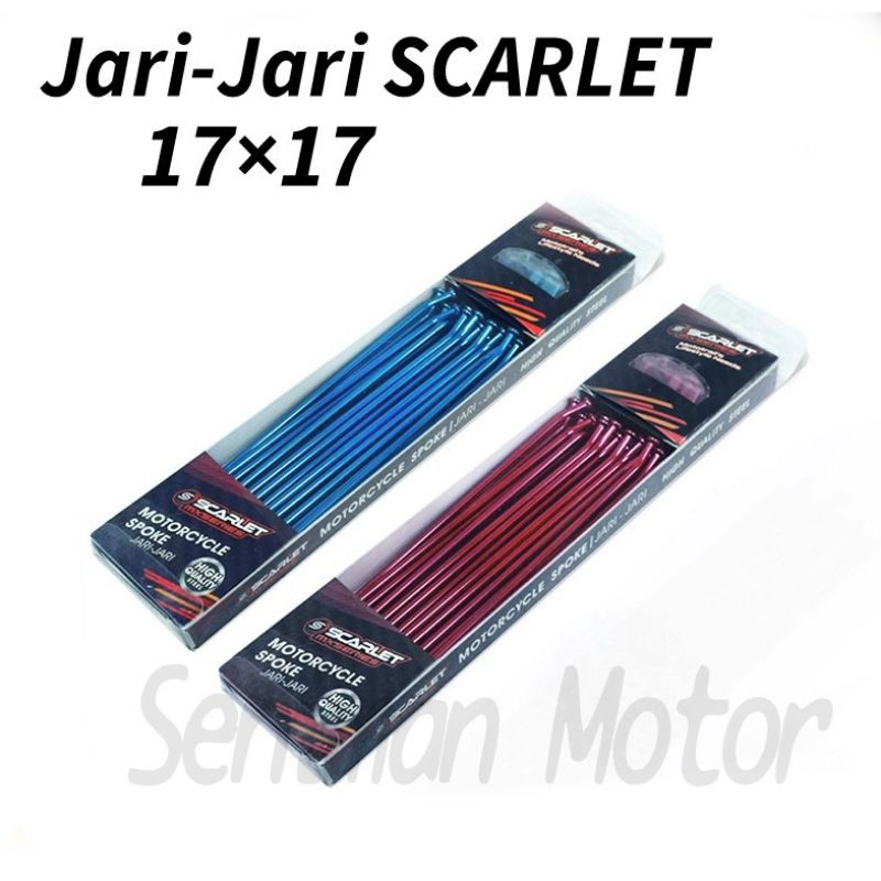 Ruji Jari Jari SCARLET 17×17 KLX 150 BF DTARACKER CRF 150 WR 155 Supermoto MERAH BIRU Ruji ring 17