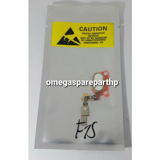 FLEXIBLE HOME BUTTON FINGER OPPO F1S GOLD / PUTIH