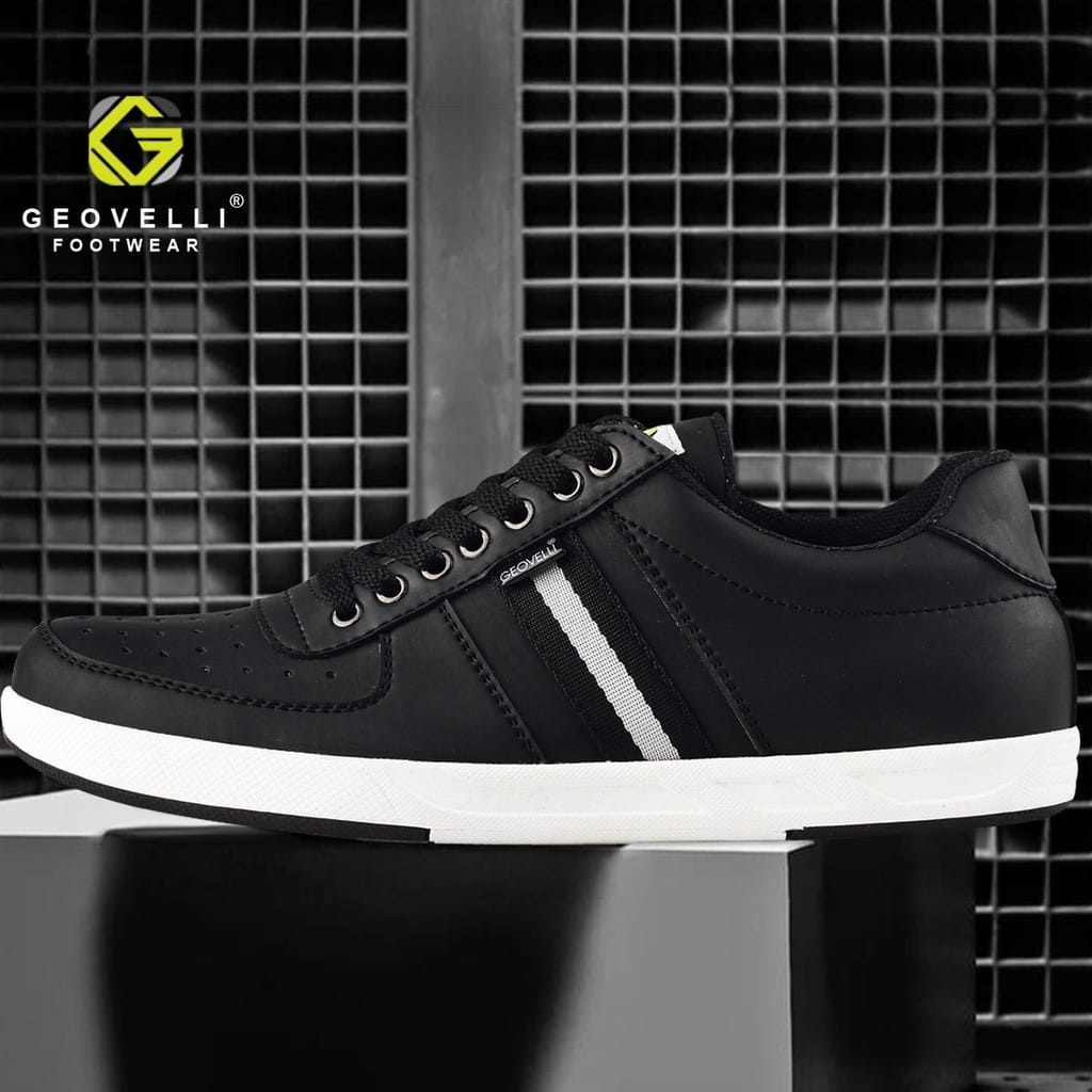 GEOVELLI - sepatu pria / sepatu pria sneakers / sepatu pria keren / sepatu pria casual / sepatu pria murah / sepatu pria original 100% / Hitam G 3100