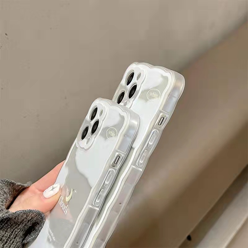 Soft Case Tpu Transparan Gradasi Laser Motif Kartun Untuk iPhone 13 13pro 13prm 11 7Plus 8Plus Xr XS 13 12pro Max