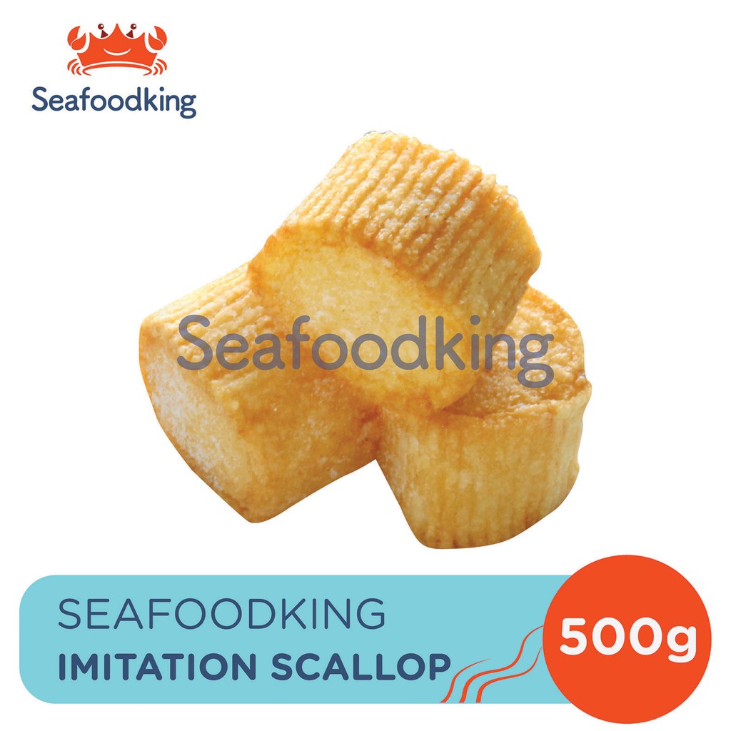 

Imitation Scallop Seafoodking (Bakso Ikan Tekstur Scallop) 500gr