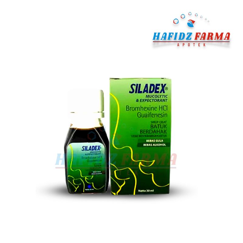 Siladex Mucolityic Ekspektoran Sirup 30 ml/Obat Siladex hijau /Obat siladex batuk berdahak sirup 30m