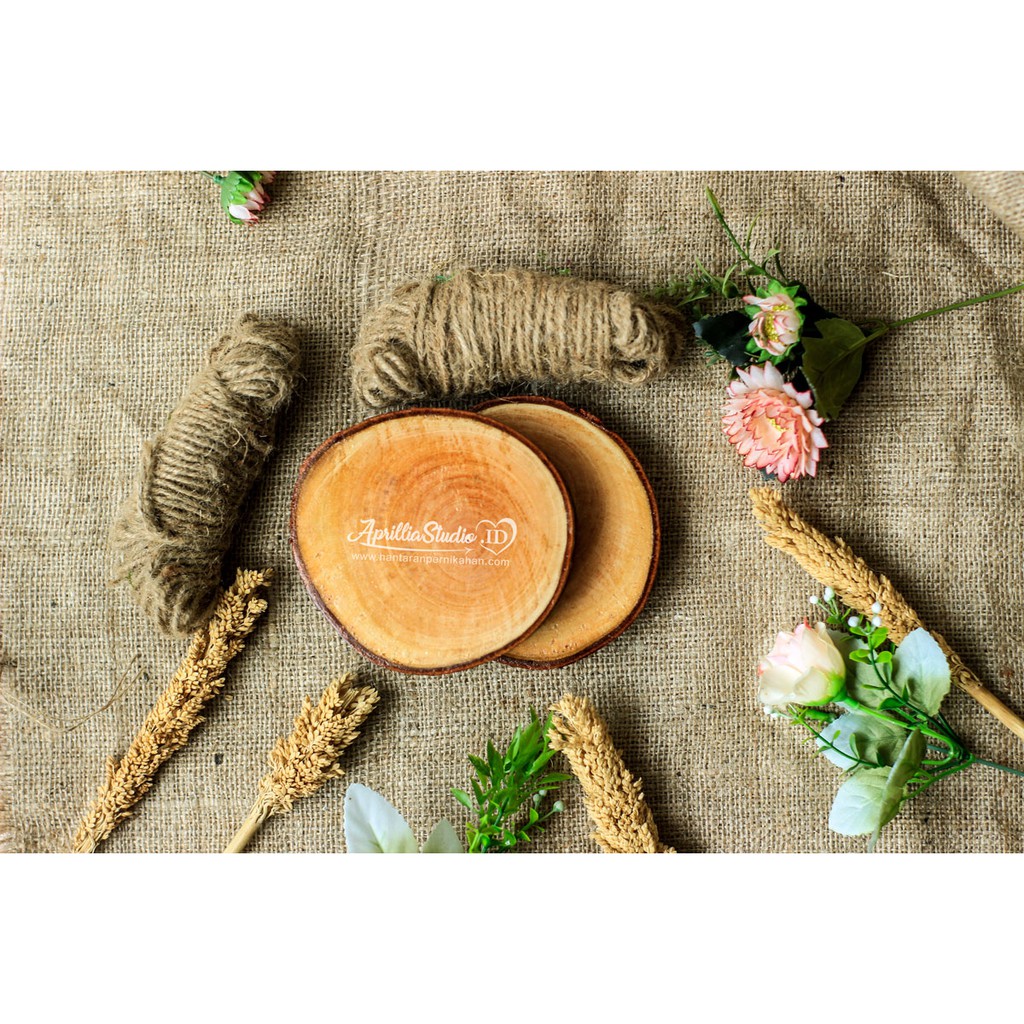 Potongan Kayu Talenan Kayu Slice Wood Diameter 6 9 cm Potongan Kayu Talenan Kayu Slice Wood Diameter 6 9 cm