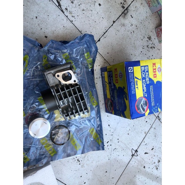 blok boring block mesin Jupiter z 5tp bore up set piston 57 mm dan ring merk Edo racing