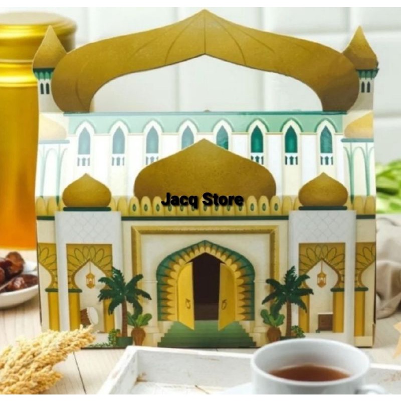 

Dus Lebaran - Box Lebaran - Packaging Lebaran Idul Fitri 3 toples jar