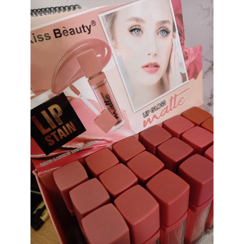 PROMO PER BOX!! LIPGLOSS KISS BEAUTY MATTE VELVET BEST SELLER 70082