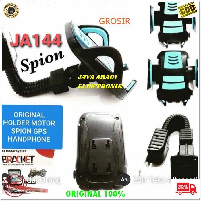 J144 HOLDER SEPEDA MOTOR SPION GANTUNGAN HP PEGANGAN GPS JEPIT KACA PENJEPIT JEPITAN BREKET BRACKET PENGAMAN GANTUNGAN MOTORCYCLES PHONE GADGET OJOL OJEK UNIVERSAL JADI LEBIH MUDAH JIKA BUKA MAPS DIPASANG DISPION MOTOR BISA GIGUNAKAN MAX 6 INCI