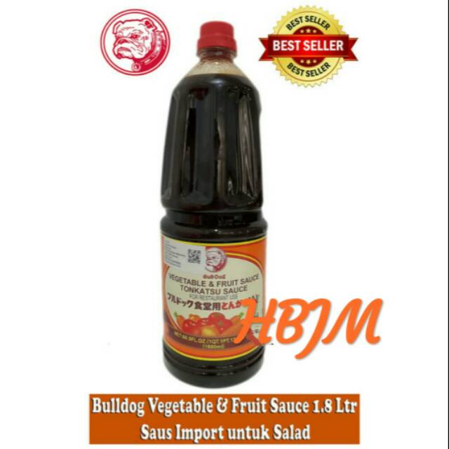 

BULLDOG VEGETABLE AND FRUIT SAUCE 1800 ML / 1.8 LTR UNTUK SALAD
