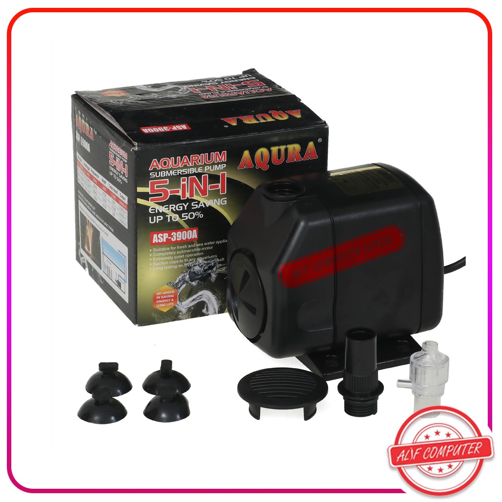 Pompa Air Celup Kolam Ikan Aquarium Aquascape AQURA ASP 3900 A 3900A 38 Watt 2.8 Meter 3000 Liter