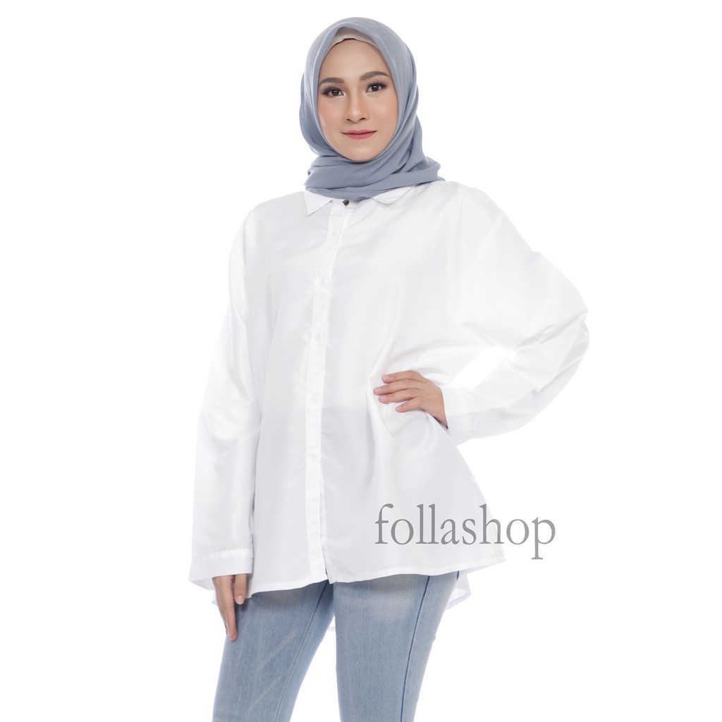 KEMEJA KHUSUS PUTIH XXXL TANGAN PANJANG - KEMEJA KHUSUS PUTIH JUMBO LENGAN PANJANG - KEMEJA KANTOR-6L POLOS LD = 126 CM