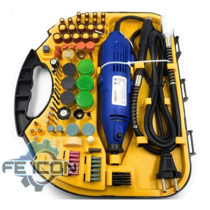 (FE)Bor Tuner Mini Die Grinder Full Set / Gerinda Bor Mini Multifungsi