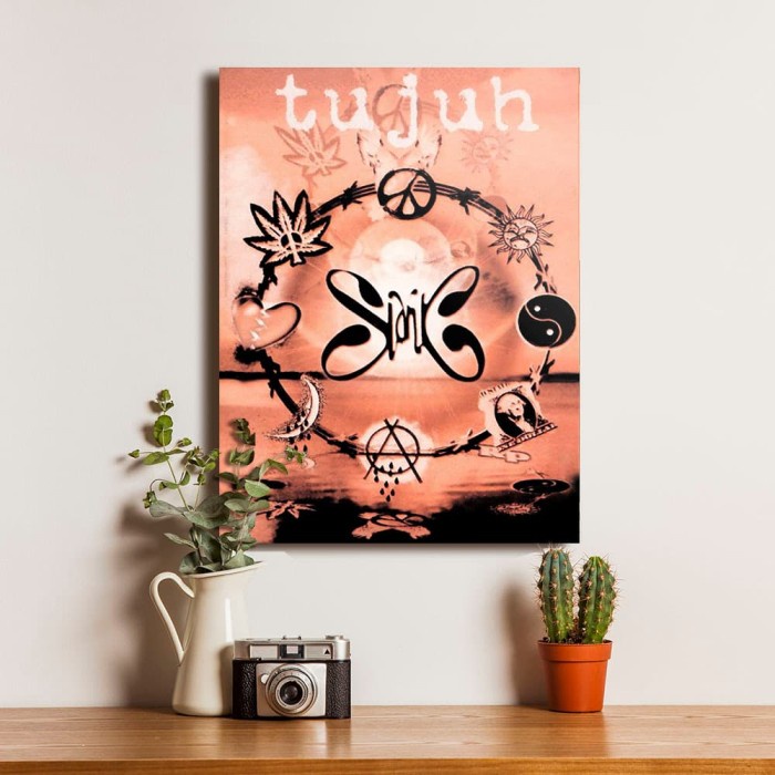 Slank Band Tujuh Poster Kayu Pajangan Dekorasi Dinding Wall Decor