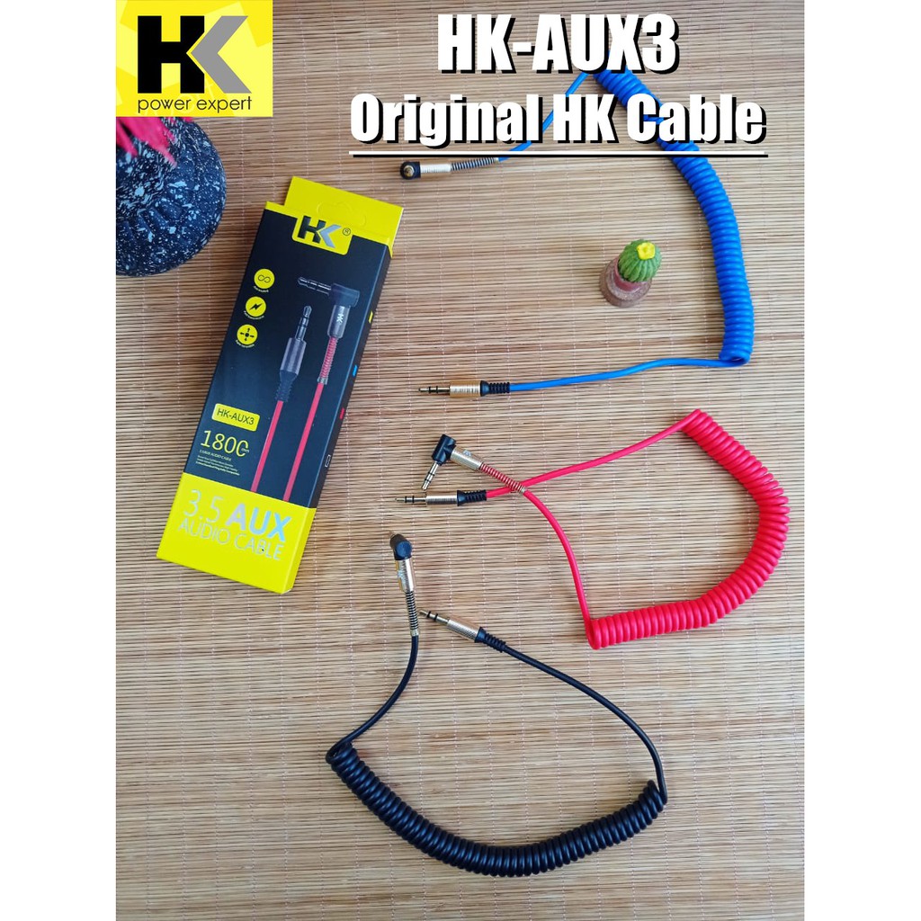 Jual Hk Kabel Aux Hk-Aux 3 Kabel Data Original 1.8M Indonesia|Shopee  Indonesia