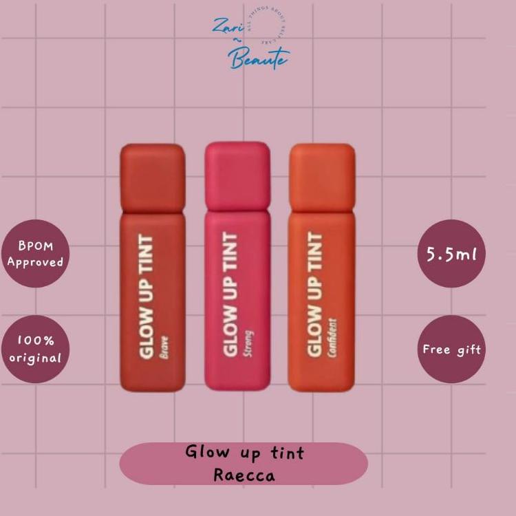 [LANGSUNG KIRIM!!] GLOW UP LIPTINT RAECCA / LIPTINT RAECCA CONFIDENT BRAVE ONG / RAECCA GLOW UP TINT