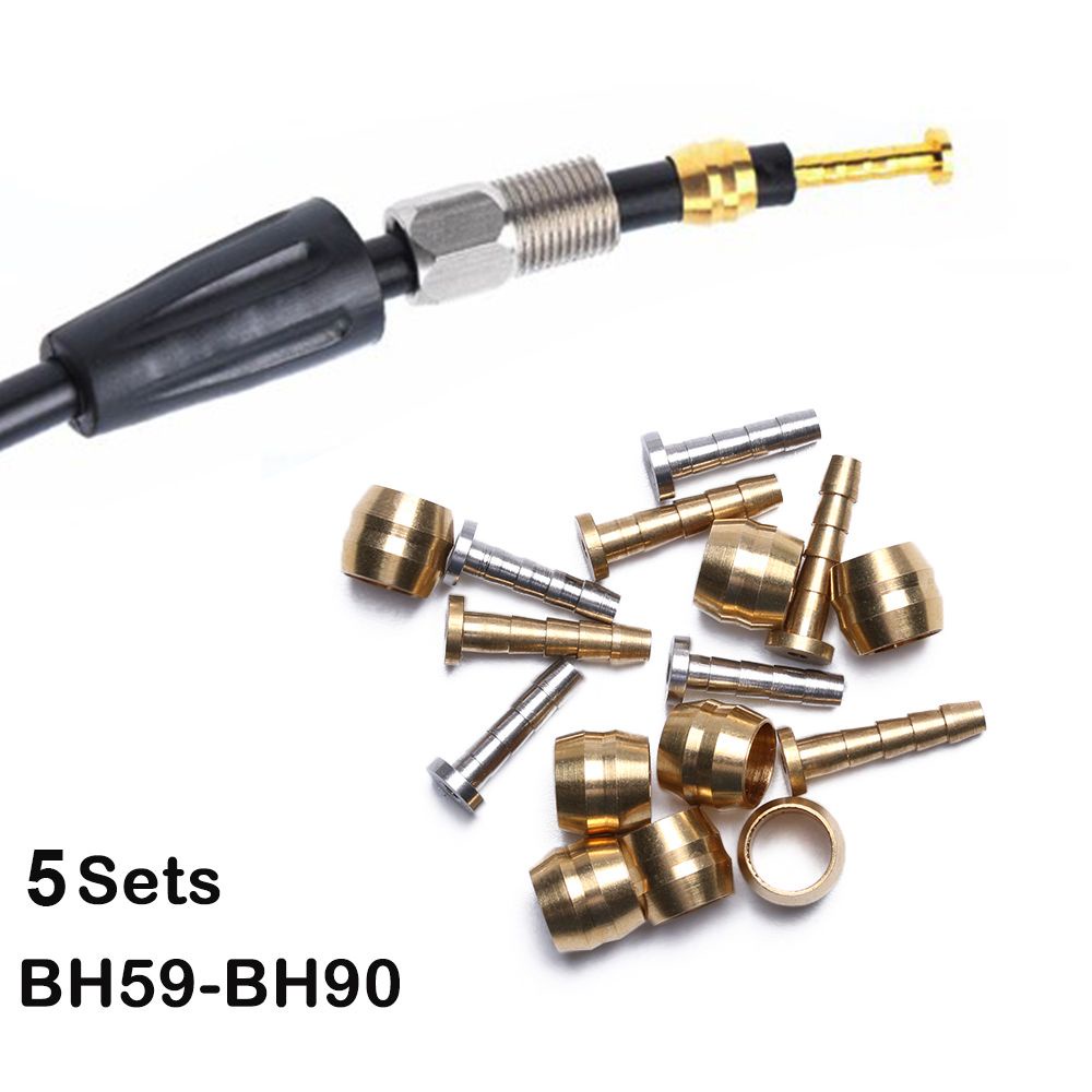 REBUY Bike Accessories Connector Needle Pressing ring Oil Tube Cover BH90 5set BH59 Brake Olive Sleeve