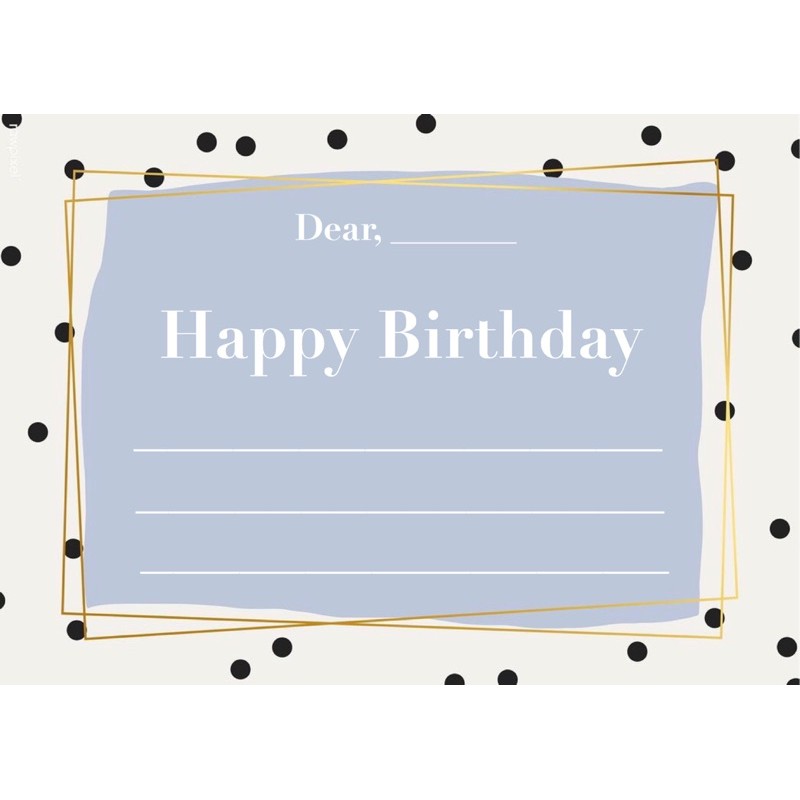 

BIRTHDAY CARD TAMBAHAN