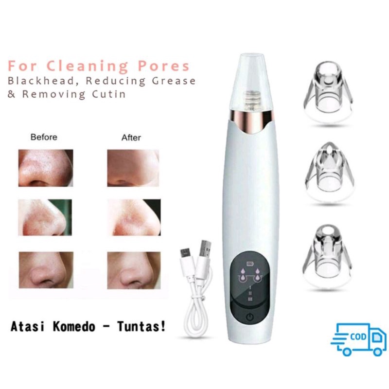 Alat Pembersih dan Penyedot Komedo / Alat Vakum Komedo / Alat Sedot Komedo / Blackhead Remover / Alat Facial Komedo / Alat Pembersih Komedo Praktis / Alat Menghilangkan Komedo Ampuh / Alat Penyedot Komedo / Alat Pembersih Wajah / Alat Membersihkan Komedo