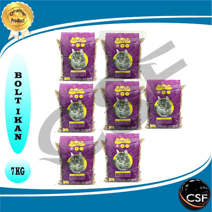 Makanan kucing bolt tuna IKAN 7pcs Grab gosend