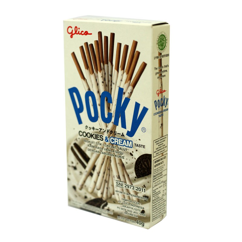 

Pocky Cookies Cream 42 gr Cemilan Anak