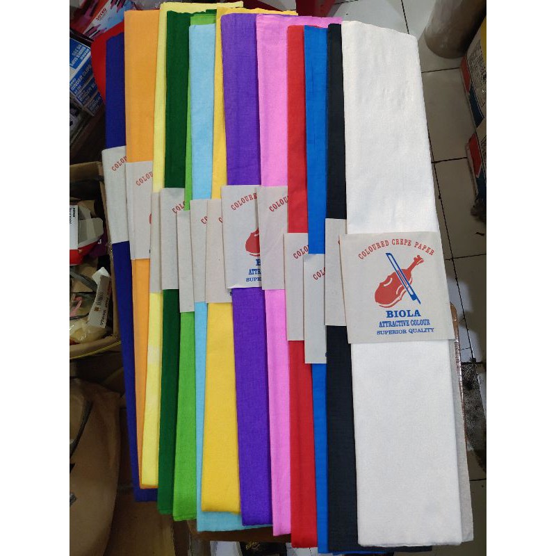 

Kertas Krep biola (60x120cm) 1pcs