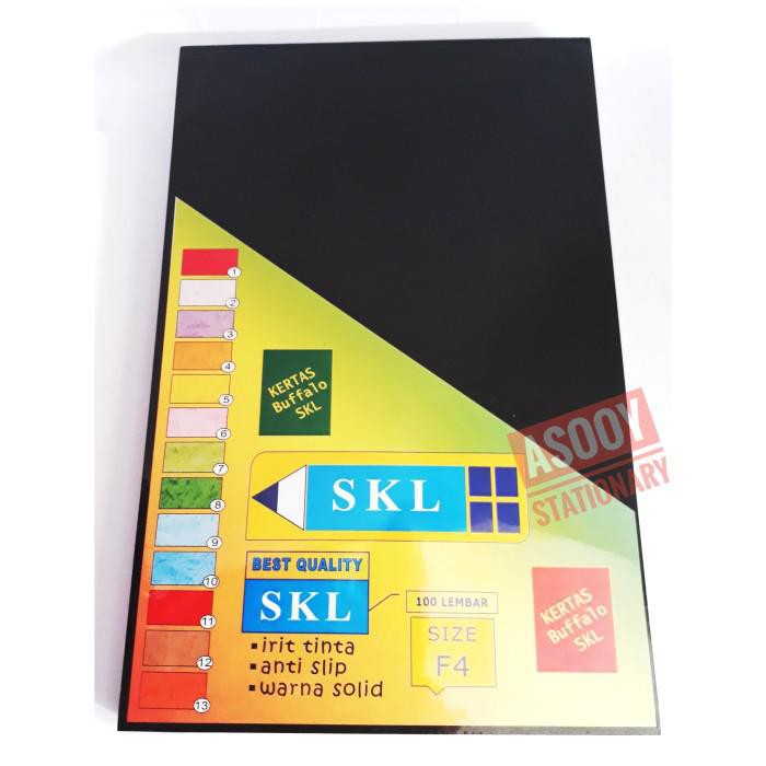 

Kertas / Cover Buffalo Skl Ukuran Folio / F4 Warna Hitam