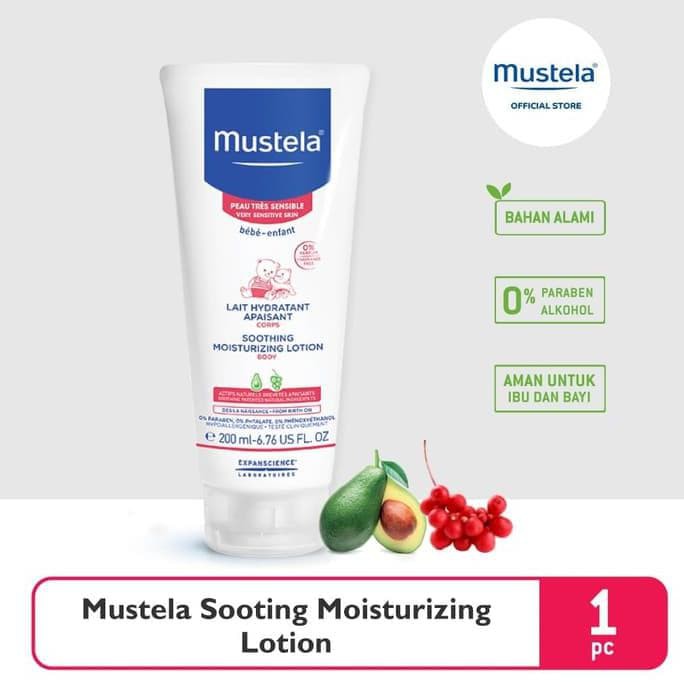 Mustela Soothing Moisturizing Lotion / Lotion Bayi / Lotion Kulit Sensitif - 200 ml