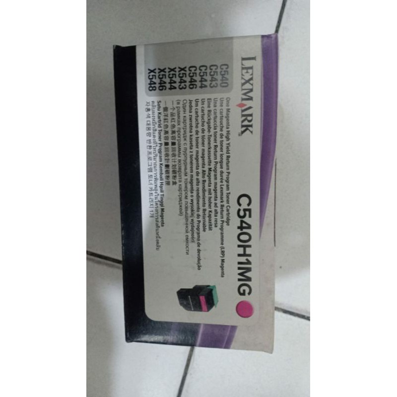 Toner Cartridge Lexmark HighYield C540H1KG/CG/MG/YG Original