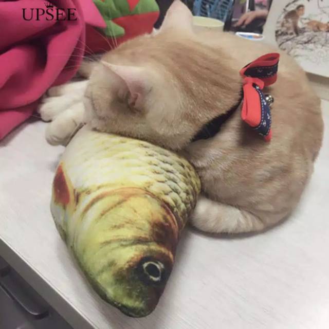 Mainan Kucing &quot;IKAN ISI CATNIP RESLETING 40cm/60cm&quot; Cat Toys